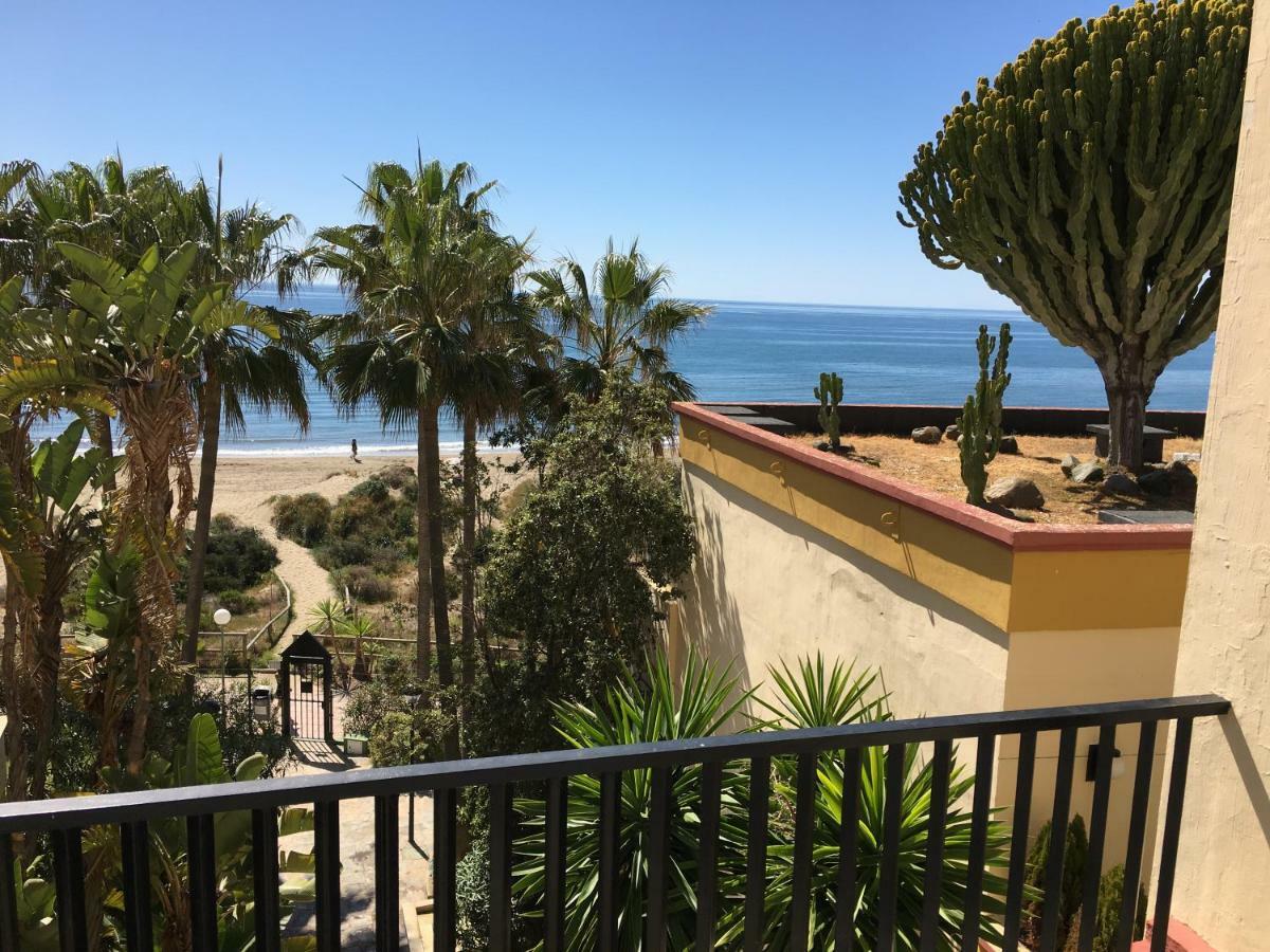 Estudio primera Linea 50 mtrs playa. Fibra 600Mb Marbella Exterior foto