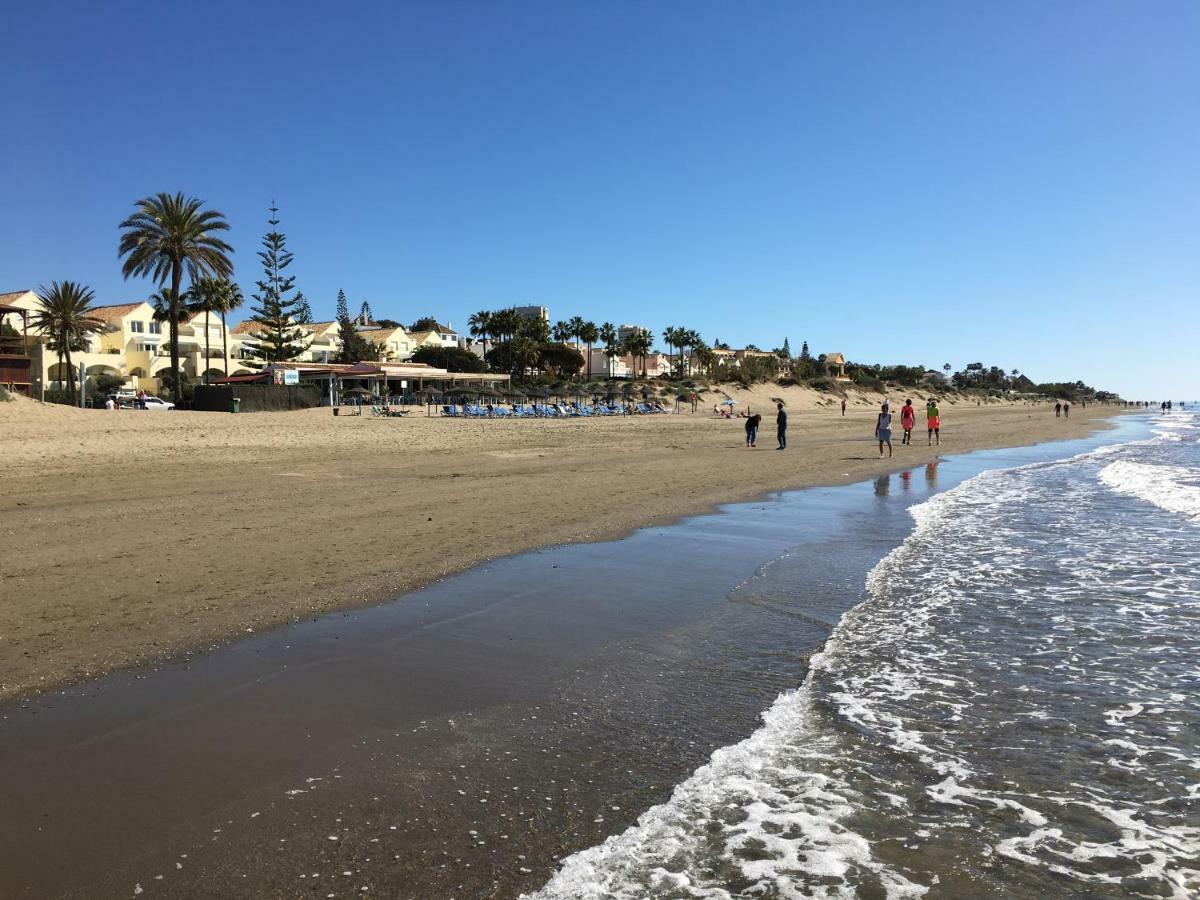 Estudio primera Linea 50 mtrs playa. Fibra 600Mb Marbella Exterior foto